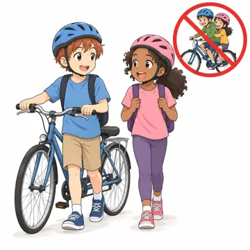 安全・くらし 安全・くらし 交通安全:自転車の二人乗りをしない