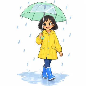 安全・くらし 安全・くらし 交通安全:雨の日の歩き方(かさで前が見えるように)