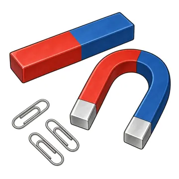算数・理科の教具 算数・理科の教具 理科:棒磁石とU字磁石とクリップ
