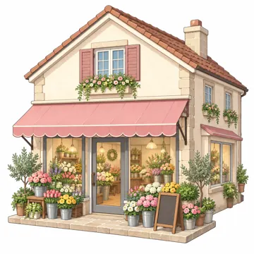 まちの建物・お店・公共施設 まちの建物・お店・公共施設 花屋