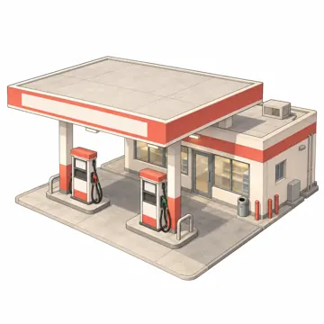 まちの建物・お店・公共施設 まちの建物・お店・公共施設 ガソリンスタンド