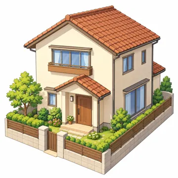 まちの建物・お店・公共施設 まちの建物・お店・公共施設 一戸建ての家