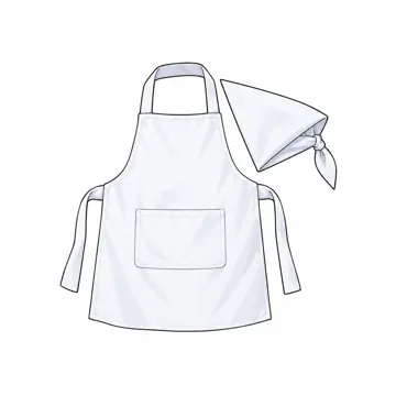 学用品・持ち物 学用品・持ち物 給食のエプロンと三角巾