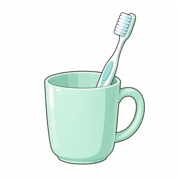 学用品・持ち物 学用品・持ち物 コップと歯ブラシ