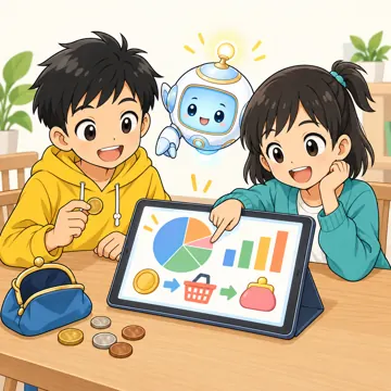 情報モラルの場面(テーマ別) 情報モラルの場面 課金:ハルやミオたちが家計簿アプリでお金の流れを見る