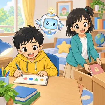 情報モラルの場面(テーマ別) 情報モラルの場面 パスワード管理:ハルやミオたちがパスワードをノートに書いて家で保管