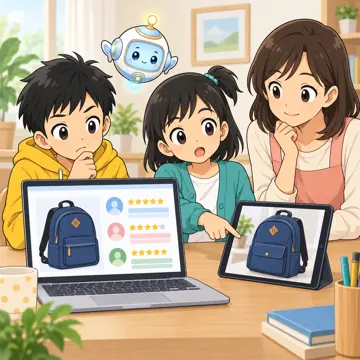 情報モラルの場面(テーマ別) 情報モラルの場面 ネット通販:ハルやミオたちがレビューをうのみにしない