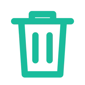 ピクトグラム ピクトグラム アイコン 記号 ごみ箱 削除 緑