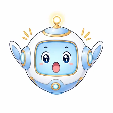 しぐさ・場面のポーズ・アイ アイ AI マスコット びっくり