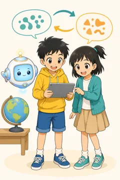 場面イラスト・AIとくらす 2 01