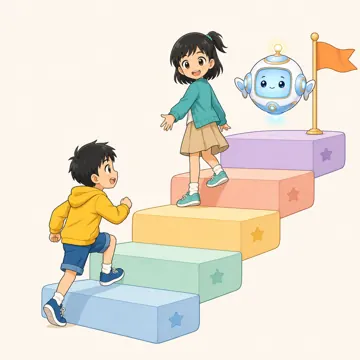 場面イラスト・図解の背景(道・橋・階段など) 04