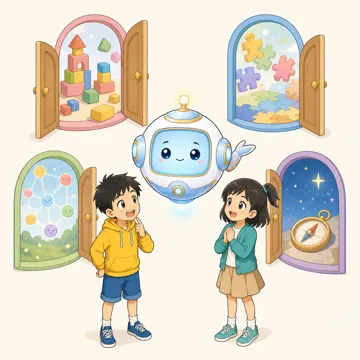 場面イラスト・図解の背景(道・橋・階段など) 05