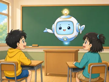 場面イラスト・学校で 学校 アイ先生役