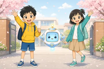 場面イラスト・季節の行事 季節・イベント 新学期
