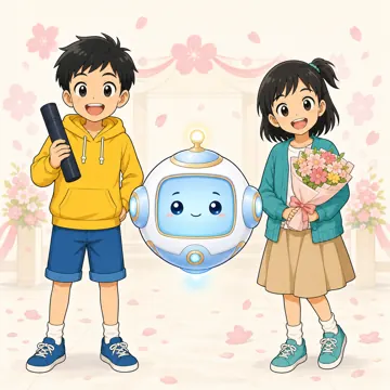 場面イラスト・季節のあいさつ 02