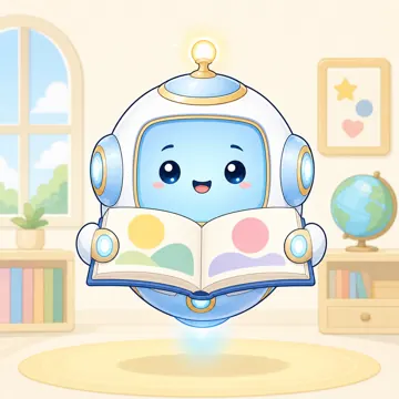 場面イラスト・先生役のアイ アイ先生役 本で教える