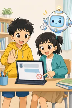 場面イラスト・こまった! 1 03