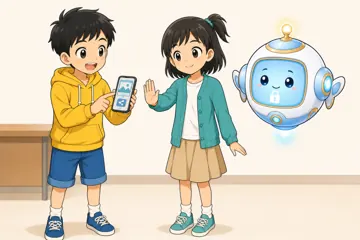 場面イラスト・こまった! 2 01