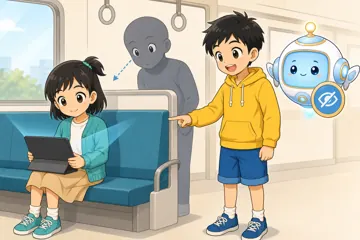場面イラスト・こまった! 2 05