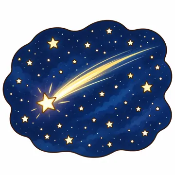 天気・自然・植物 天気・自然・植物 空と地形:星空と流れ星