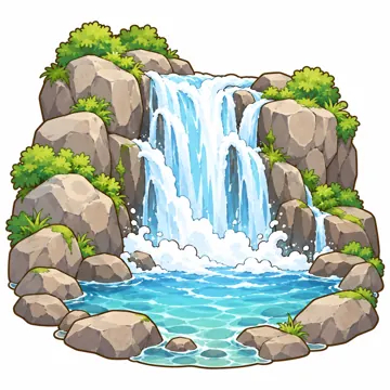 天気・自然・植物 天気・自然・植物 空と地形:滝