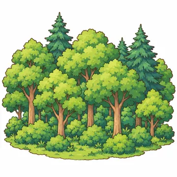 天気・自然・植物 天気・自然・植物 空と地形:森