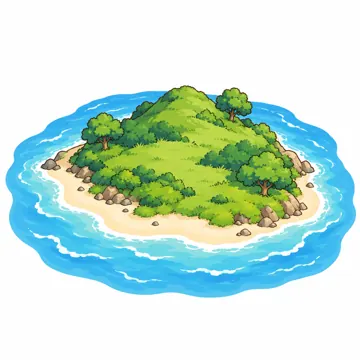 天気・自然・植物 天気・自然・植物 空と地形:島