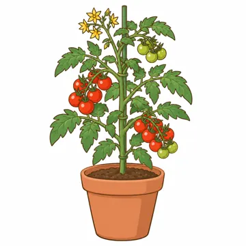 天気・自然・植物 天気・自然・植物 植物:ミニトマトの鉢植え