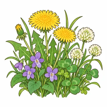 天気・自然・植物 天気・自然・植物 植物:野原の草花の寄せ集め