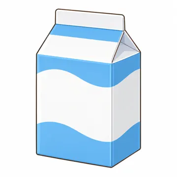 食べ物・野菜・果物 食べ物・野菜・果物 料理・給食:牛乳パック