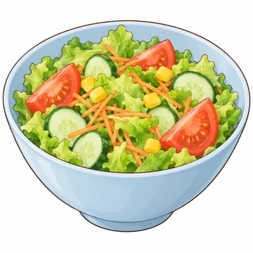 食べ物・野菜・果物 食べ物・野菜・果物 料理・給食:サラダ