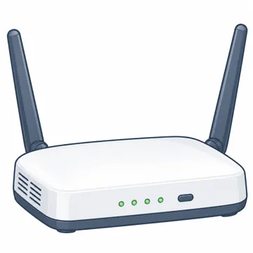 ネットワークと通信のしくみ ネットワークと通信のしくみ 家の中:Wi-Fiルーター(アンテナ付き)