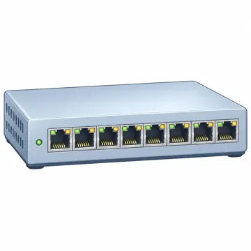 ネットワークと通信のしくみ ネットワークと通信のしくみ 家の中:スイッチングハブ(LAN差し口が並ぶ)