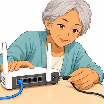 ネットワークと通信のしくみ ネットワークと通信のしくみ 家の中:ルーターの電源を抜いて再起動する
