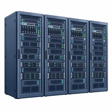 ネットワークと通信のしくみ ネットワークと通信のしくみ 外へ出る:データセンターのサーバーラックの列