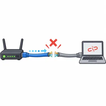 ネットワークと通信のしくみ ネットワークと通信のしくみ 外へ出る:ケーブルが切れて通信が止まる(障害)