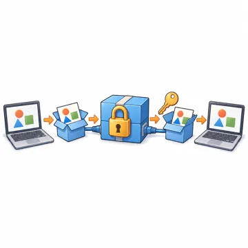 ネットワークと通信のしくみ ネットワークと通信のしくみ しくみ:暗号化されて届く(鍵のかかった箱が運ばれる)