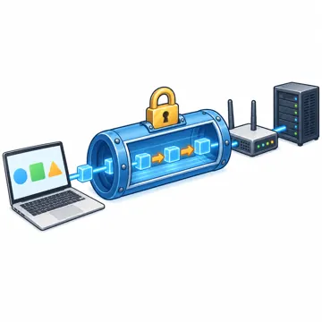 ネットワークと通信のしくみ ネットワークと通信のしくみ しくみ:VPN(トンネルの中を通ってデータが運ばれる)