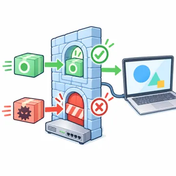 ネットワークと通信のしくみ ネットワークと通信のしくみ しくみ:ファイアウォール(門で通すものと止めるものを分ける)