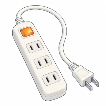 パソコンの中身と周辺機器 パソコンの中身と周辺機器 つなぐもの:スイッチ付きの電源タップ