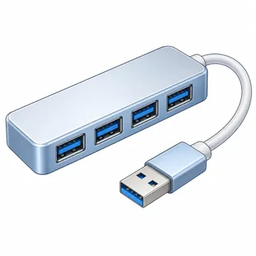 パソコンの中身と周辺機器 パソコンの中身と周辺機器 入出力:USBハブ(差し口が並ぶ)
