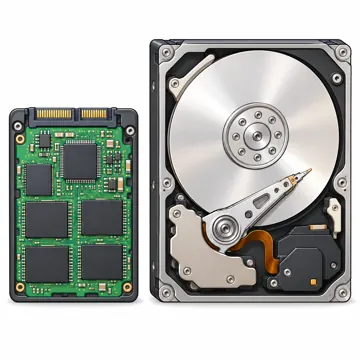 パソコンの中身と周辺機器 パソコンの中身と周辺機器 中身:SSDとHDDを並べて比べる(大きさ・中身の違い)