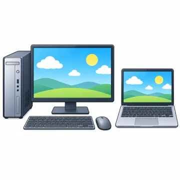 パソコンの中身と周辺機器 パソコンの中身と周辺機器 中身:デスクトップPCとノートPCを並べて比べる