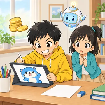 AIの絵と著作権・わるい例：人気キャラに似た絵をAIで作って売ろうとする