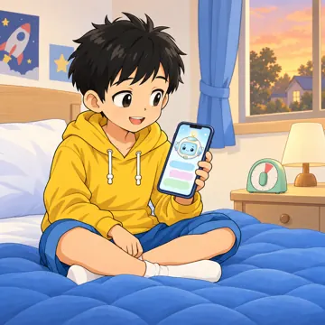 AIキャラとのチャット・よい例：時間を決めて話す