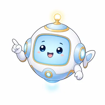 全身ポーズ・アイ アイ AI マスコット 説明 指差し