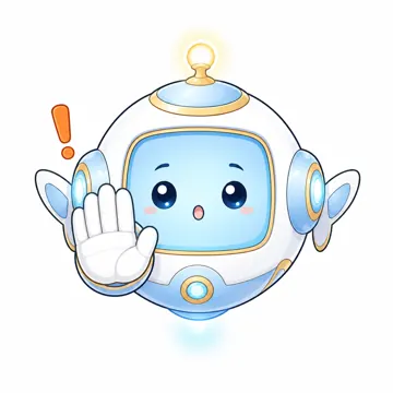 全身ポーズ・アイ アイ AI マスコット ストップ 注意