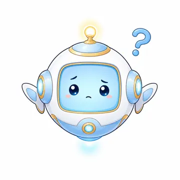 全身ポーズ・アイ アイ AI マスコット 困り顔