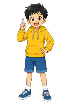 全身ポーズ・ハル ハル 男の子 わかった