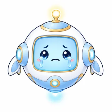 全身ポーズ・アイ(表情・しぐさの追加) アイ AI マスコット なみだを流して泣いている(かなしい)